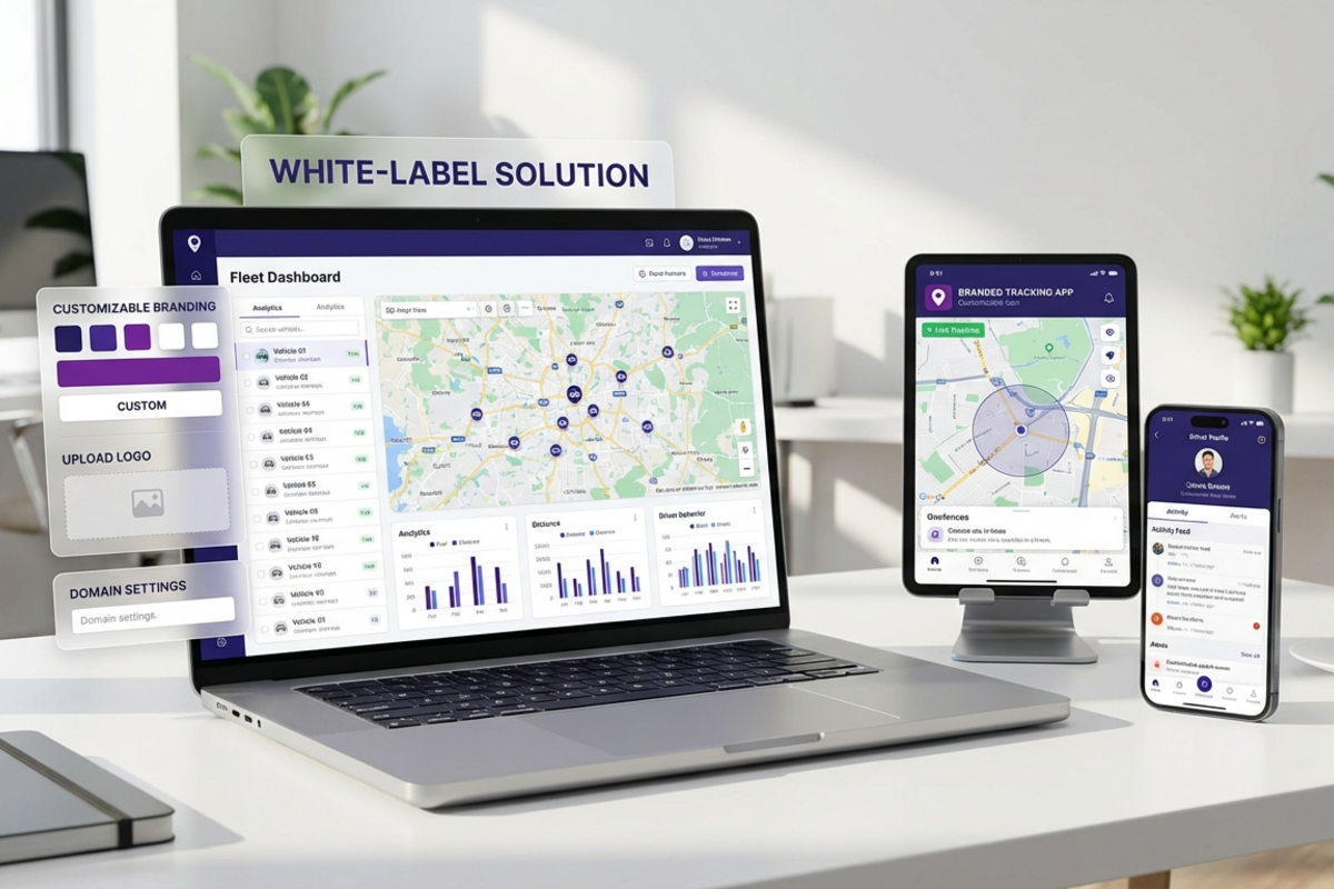 لوحة تحكم منصة برمجيات تتبع GPS